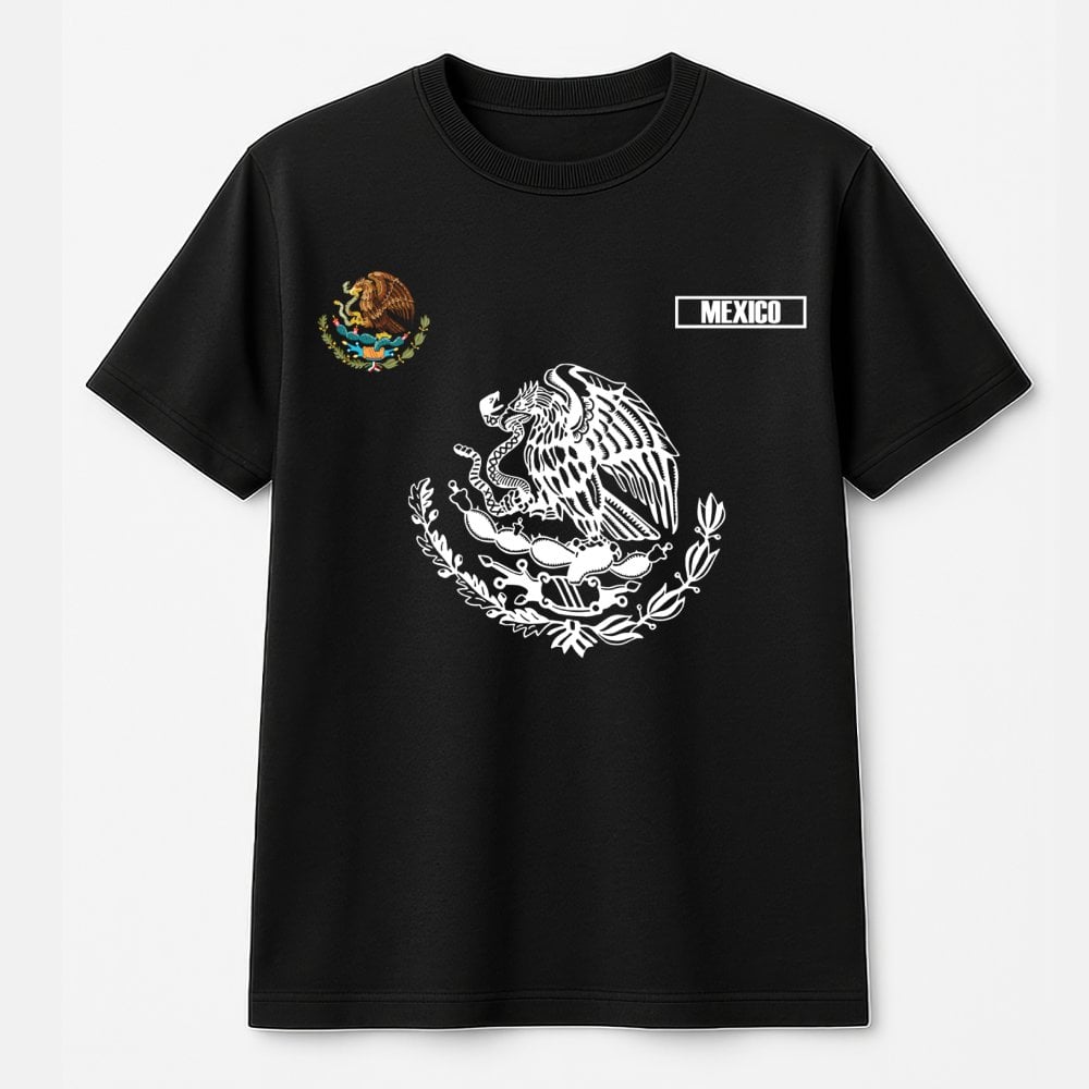 Mexico Eagle T-Shirt | Aztec Heritage Graphic | Premium 100% Cotton | Cultural Pride Gift for Men and Women