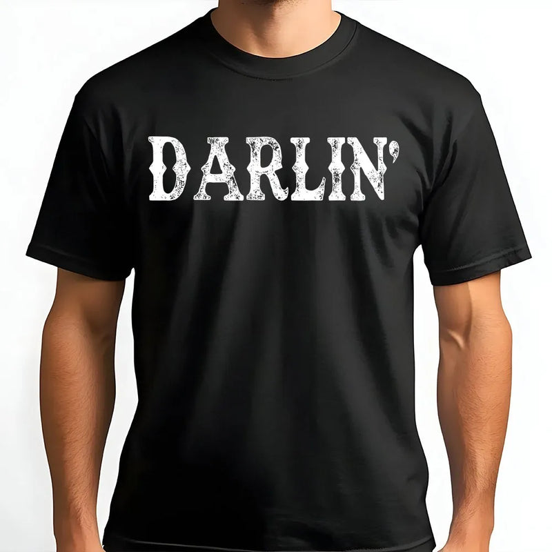 Darlin T-Shirt | Retro Western Country Aesthetic | 100% Cotton Premium Tee | Cute Cowgirl Gift for Women